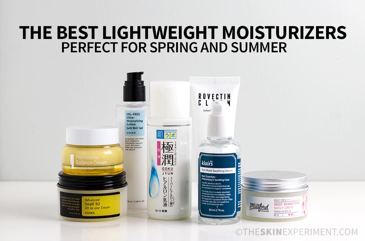 Group Photo - The Best Lightweight Moisturizers for Spring and Summer.