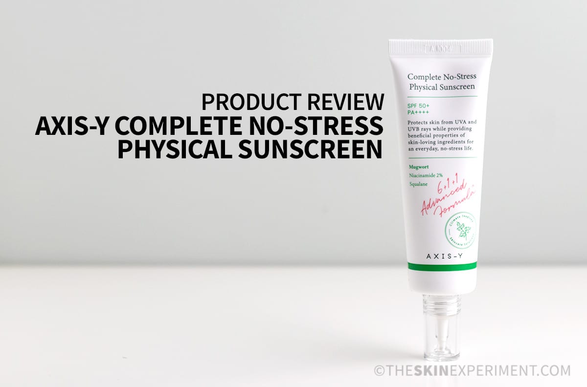 AXIS-Y Complete No-Stress Physical Sunscreen.